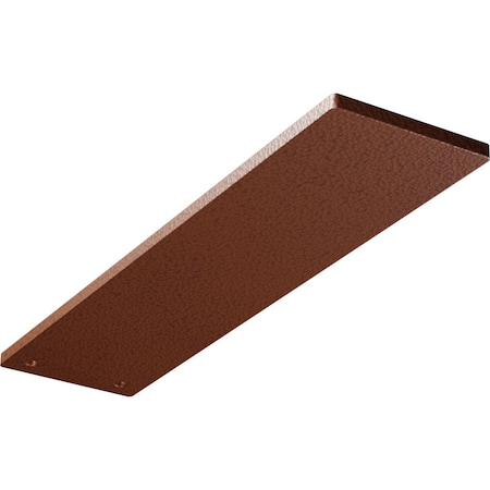 Ekena Millwork 3"W x 12"D Logan Hidden Support Steel Bracket w/ 8" Support Depth, Hammered Copper BKTM03X12LOHCO